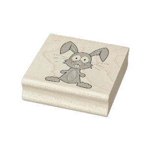 BUNNY EASTER Wood Art Stamp