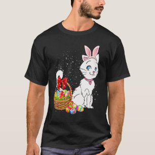 Bunny Eggs Costume Mens Womens Kids Cute Cat East T-Shirt