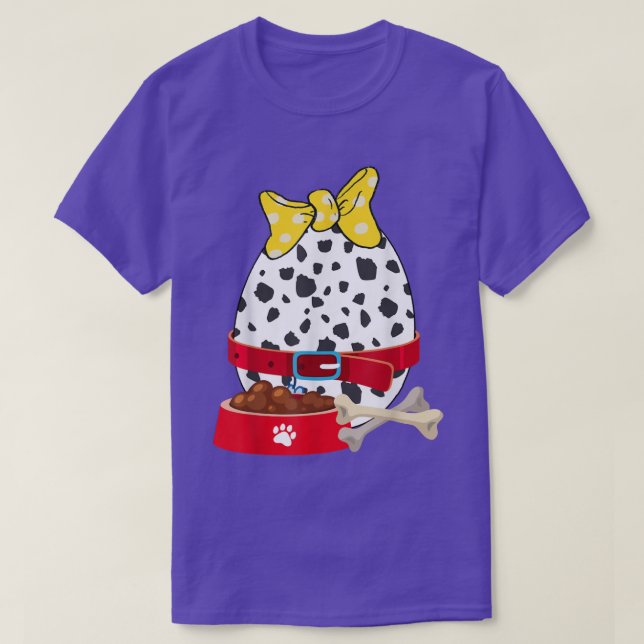 Bunny Eggs Dalmatian Dog Print Bunny Toddler Easte T-Shirt (Design Front)