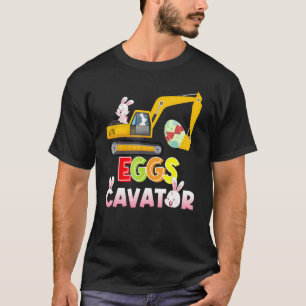 Bunny Excavator Eggscavator Easter Egg Hunt Kids B T-Shirt