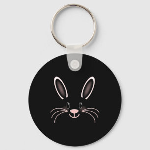 Bunny face baby t shirt key ring
