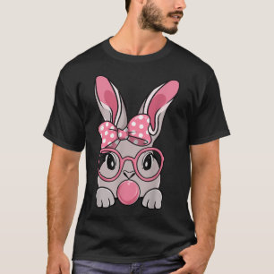 Bunny Face Bow Tie Headband Glasses Bubblegum East T-Shirt