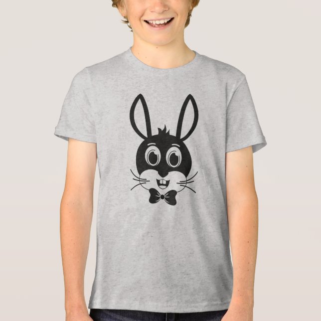 Bunny Face Boy-32886 Tri-Blend Shirt (Front)