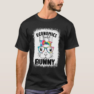 Bunny Face Economics Teacher Glasses Teacher Easte T-Shirt