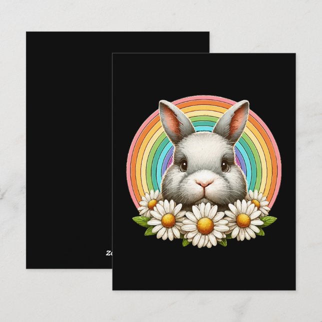 Bunny Face Holiday Card (Front/Back)