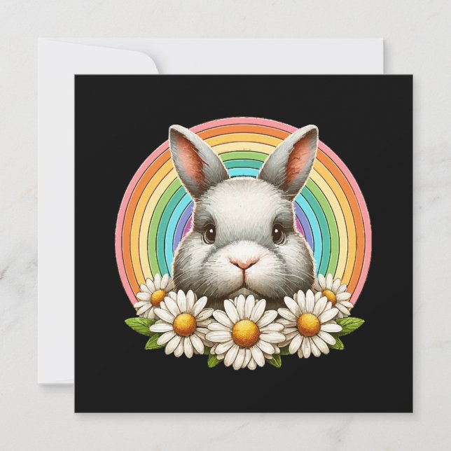 Bunny Face Invitation (Front)