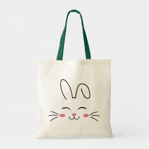 Bunny face  tote bag