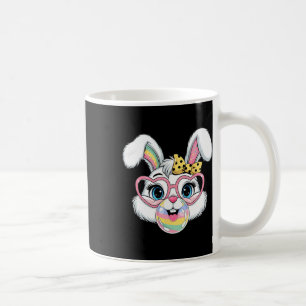 Bunny Face With Sungles For Boys Men Kids Easter D Coffee Mug