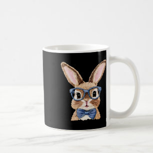 Bunny Face With Sungles For Boys Men Kids Easter D Coffee Mug