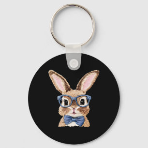 Bunny Face With Sungles For Boys Men Kids Easter D Key Ring