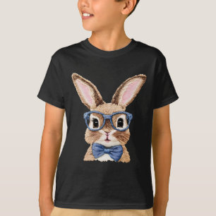 Bunny Face With Sungles For Boys Men Kids Easter D T-Shirt