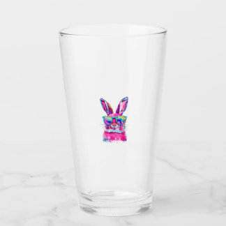 Bunny Face with Tie Dye Glasses Happy Easter Day M