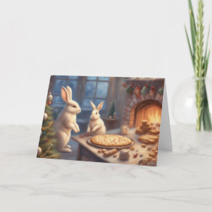 Bunny Family Christmas Baking Card