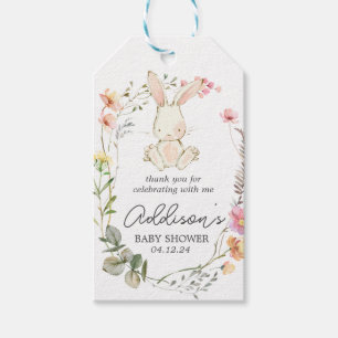 Bunny favour tag, bunny gift tag, tags