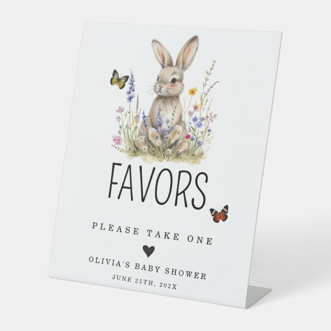 Bunny favours Sign (Front)