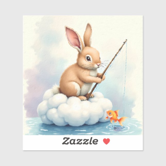 Bunny Fishing from a Cloud (Sheet)
