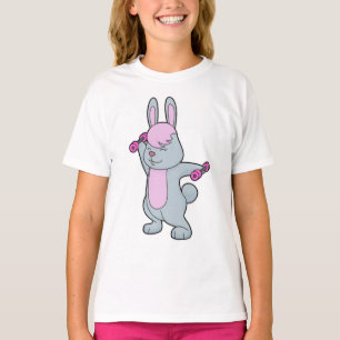 Bunny Fitness Dumbbell T-Shirt
