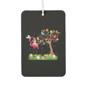 Bunny Flamingo Easter 2021 Cute Flamingo Lovers Car Air Freshener