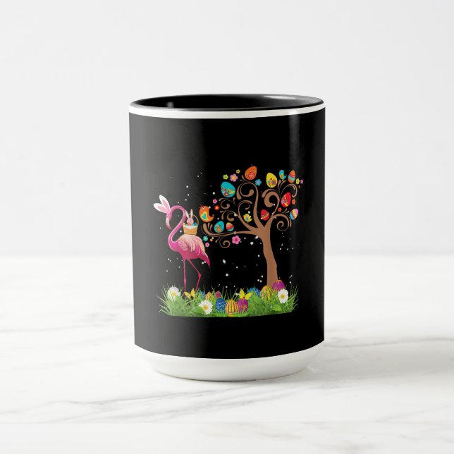 Bunny Flamingo Easter 2021 | Cute Flamingo Lovers Mug (Center)