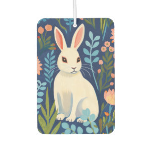 Bunny Floral Car Air Freshener