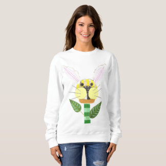 Bunny Flower No Background Women's Sweatshirt