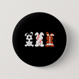 Bunny Footll Sell Sport Funny Easter Day 6 Cm Round Badge