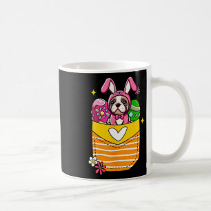 Bunny French Bulldog Easter Chocolate Eggs Inside Coffee Mug