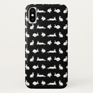 Bunny Frenzy iPhone X Case (Black)