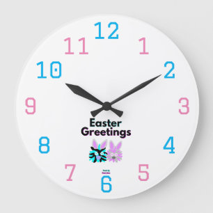 Bunny Fuzzies Acrylic Wall Clock