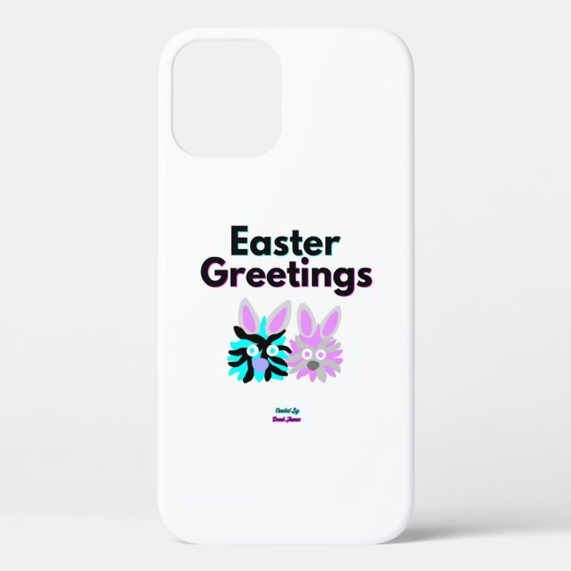 Bunny Fuzzies Apple iPhone 12 Case (Back)