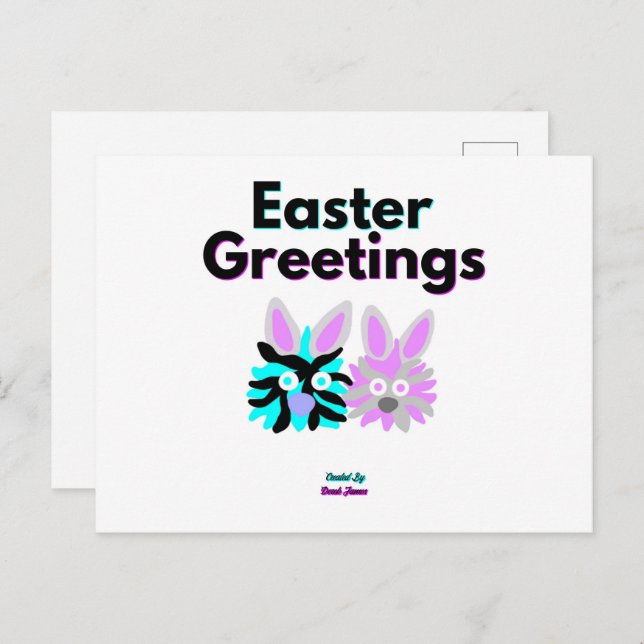 Bunny Fuzzies Postcard (Front/Back)