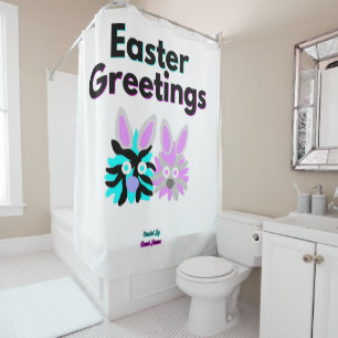 Bunny Fuzzies Shower Curtain