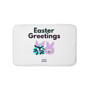Bunny Fuzzies Small Bath Mat