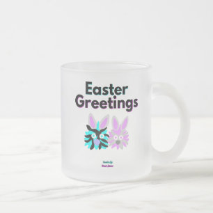 Bunny Fuzzies Small Frosted Glass Mug