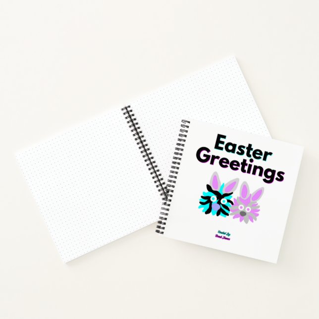 Bunny Fuzzies Spiral Notebook (21.6 cm x 21.6 cm) (Inside)