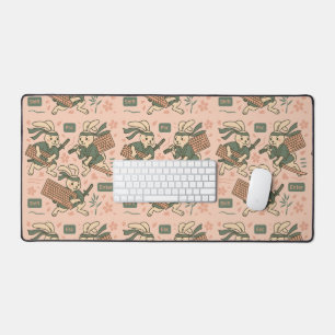 Bunny Gamer Keyboard Samurai Desk Mat