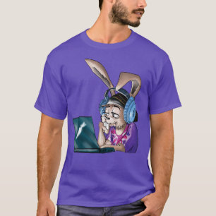 Bunny Gamer Video Game Geek Bunny Can't Hear You B T-Shirt