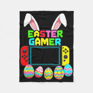 Bunny Gaming Controller Gamer Boys Funny Video Gam Fleece Blanket