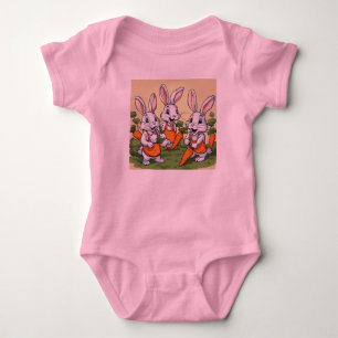 Bunny Garden Adventure Bodysuits for kids