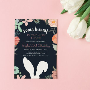 Bunny Garden   Spring Birthday Party Invitation