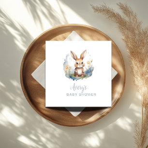 Bunny Gender Neutral Baby Shower Napkin
