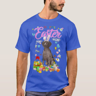 Bunny German Shorthaired Pointer Dog Happy Easter T-Shirt