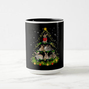 Bunny Gift   Bunny Rabbit Christmas Tree Light Mug