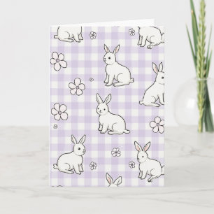 Bunny Gingham Springtime Story Card