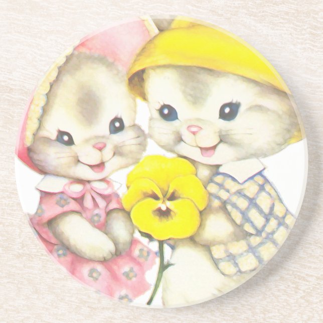 Bunny Girl+Boy Coaster (Front)