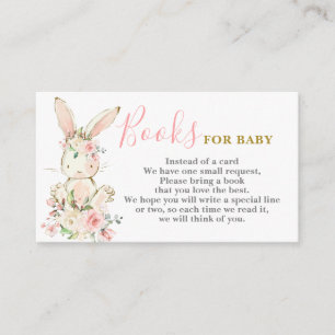 Bunny Girl Bring a Book Card