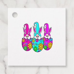 Bunny Gnome Hug Easter Eggs Hunting Happy Easter D Favour Tags
