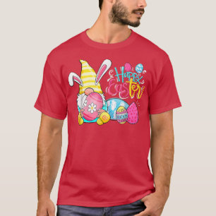 Bunny Gnome Rabbit Eggs Hunting Happy Easter Day F T-Shirt