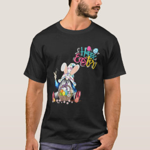Bunny Gnome Rabbit Eggs Hunting Happy Easter Day F T-Shirt