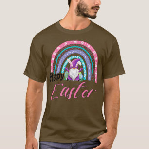 Bunny Gnome Rabbit Eggs Hunting Happy Easter Day F T-Shirt